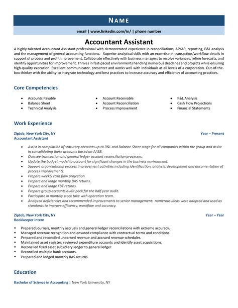 accounting assistant resume|6 Great Accounting Assistant Resume Examples